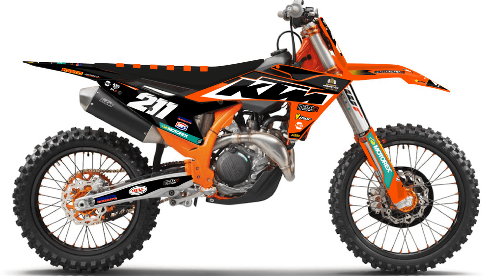 kit déco 125 250 350 450 sx sxf 2023 2024 ktm motocross ng decals VDL team 2024 mx stickers graphics autocollant adhesifs visuel_Plan de travail 1