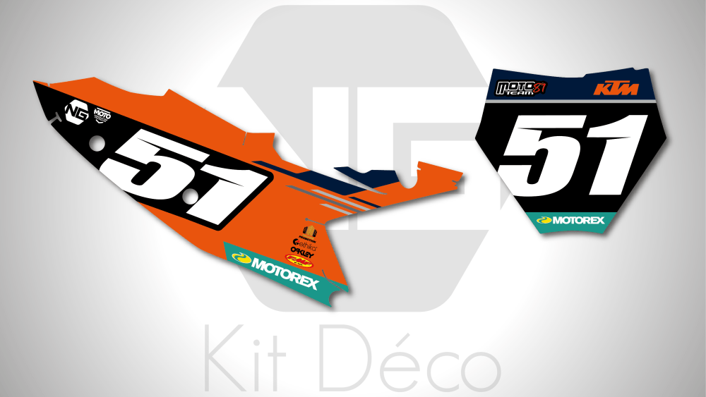 kit déco fond de plaques numéro 125 250 350 450 sx sxf 2023 2024 ktm motocross ng decals MT81 2024 mx stickers graphics autocollant adhesifs_Plan de travail 1