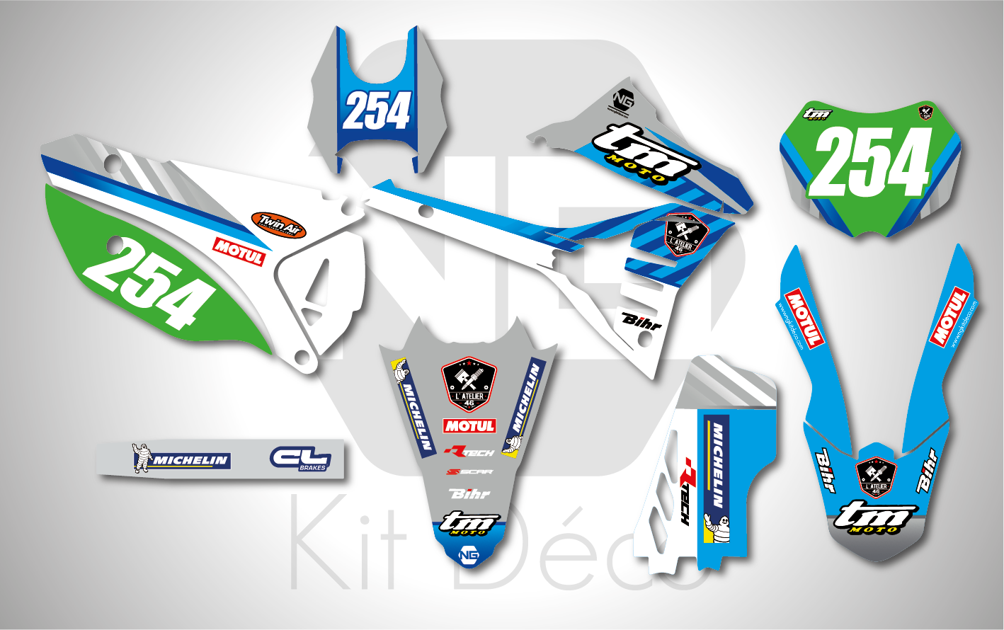 kit déco tm racing smx en fi 125 250 300 350 450 500 2022 2023 2024 enduro ng team france kid decals stickers graphics autocollant adhesifs_Plan de travail 1