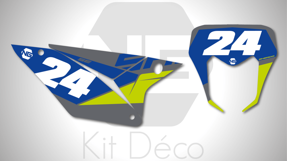 kit déco sherco fond de plaques numéro 125 250 300 350 450 500 se sef 2024 2025 enduro ng factory 2024 decals stickers graphics autocollant adhesifs_Plan de travail 1