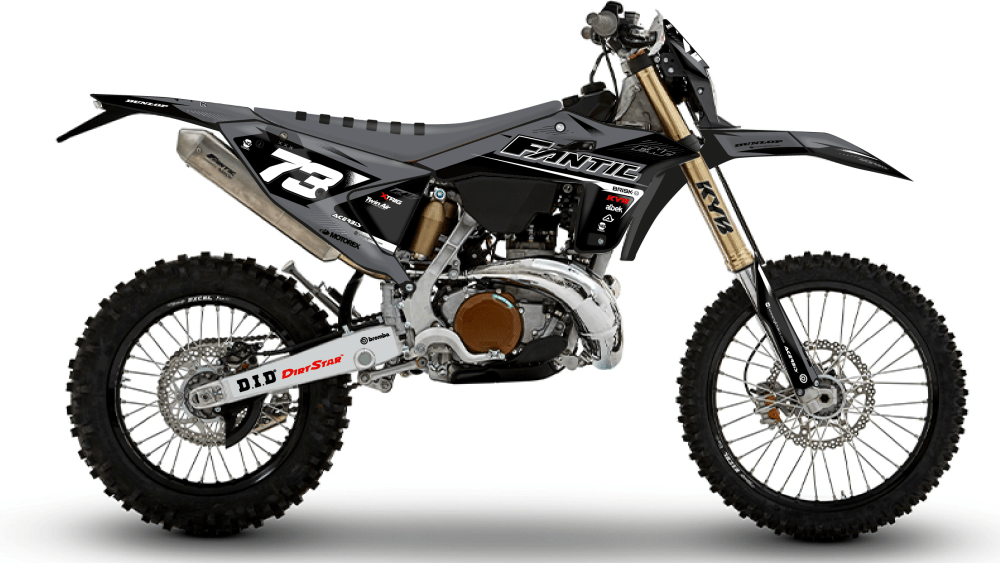 kit déco 125 250 300 xe 2024 2025 2026 2027 fantic enduro ng alba series decals stickers graphics autocollant adhesifs visuel