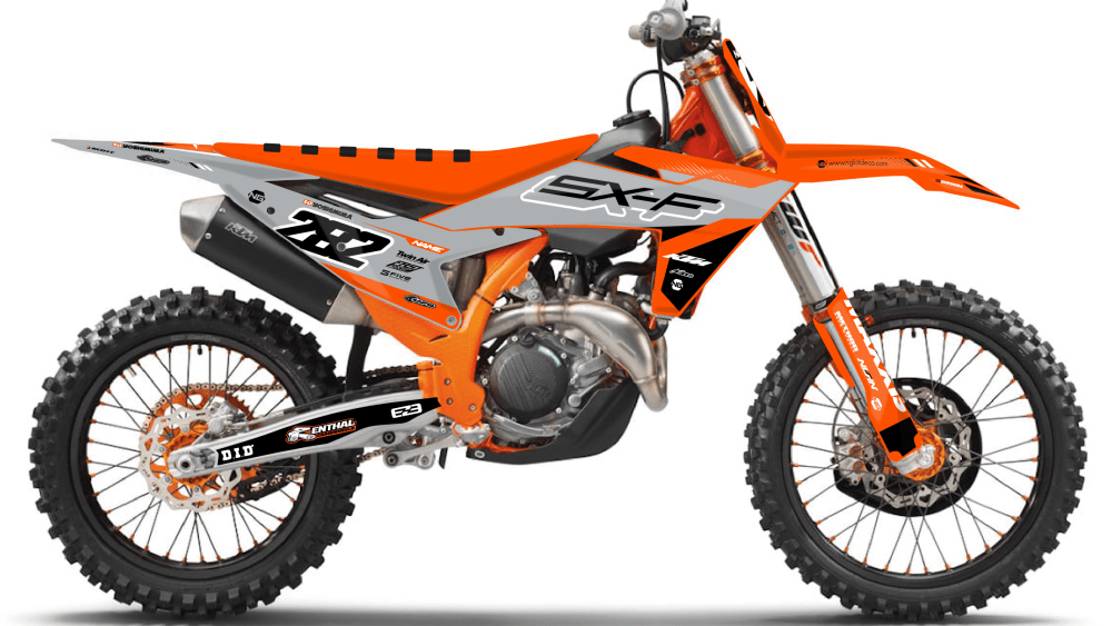 kit déco 125 250 350 450 sx sxf 2023 2024 2025 ktm motocross ng decals bionic series mx stickers graphics autocollant adhesifs visuel_Plan de travail 1