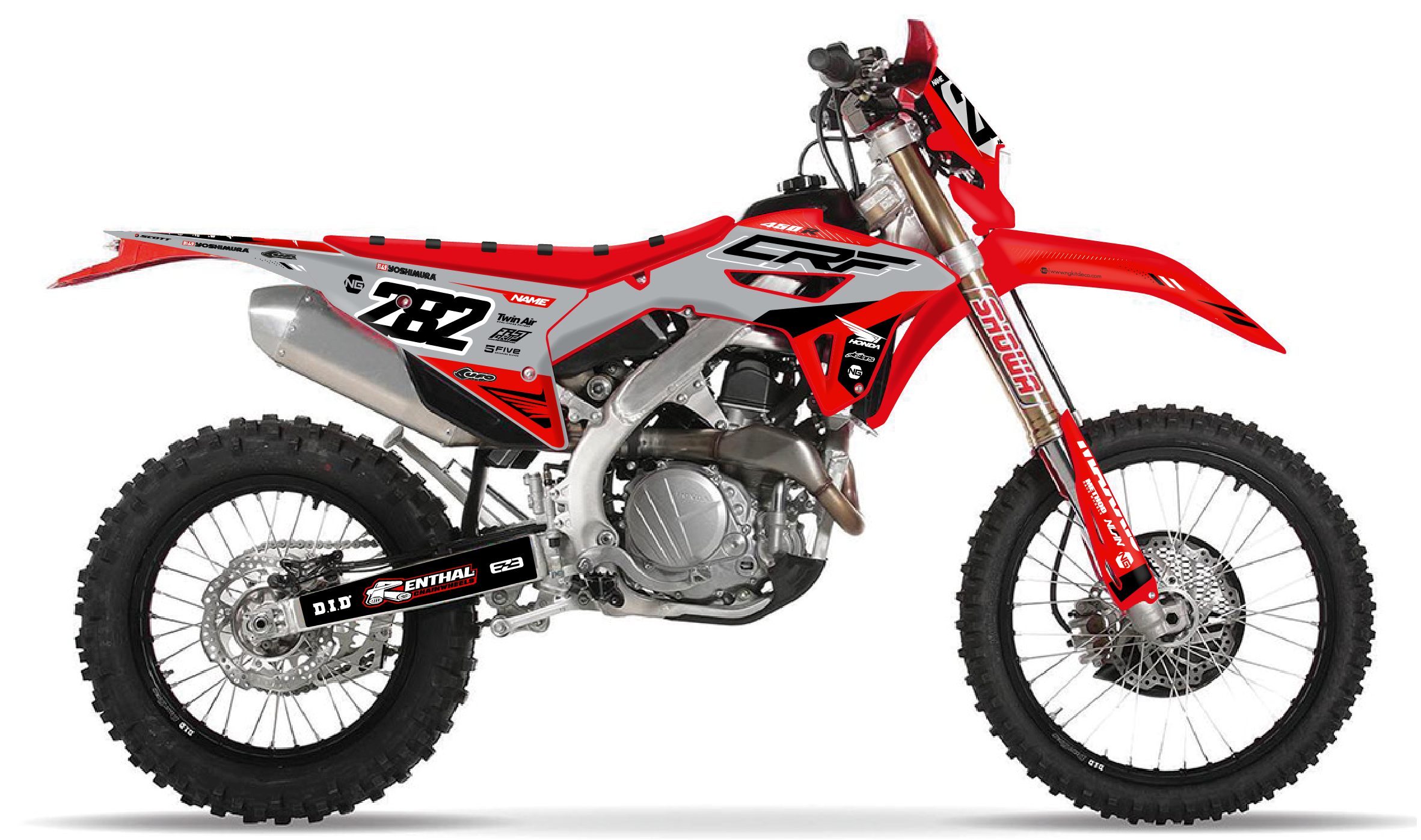 kit déco 250 300 400 450 crf rx 2021 2022 2023 2024 honda enduro ng bionic series decals stickers graphics autocollant adhesifs visuel_Plan de travail 1