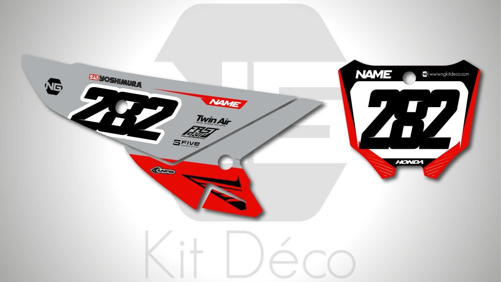 kit déco fond de plaque numéros 250 450 crf 2025 honda motocross ng bionic series mx decals graphics stickers autocollant adhesifs_Plan de travail 1