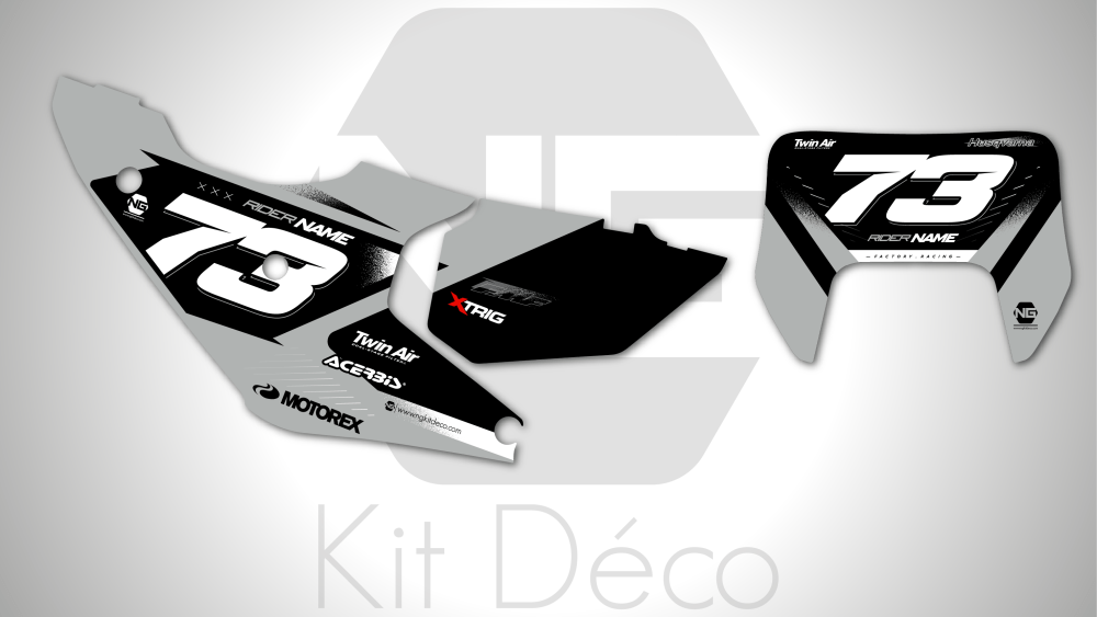 kit déco fond de plaques numéros 125 250 300 350 450 501 te fe husqvarna 2024 2025 enduro ng alba series decals stickers graphics autocollant adhesifs_Plan de travail 1