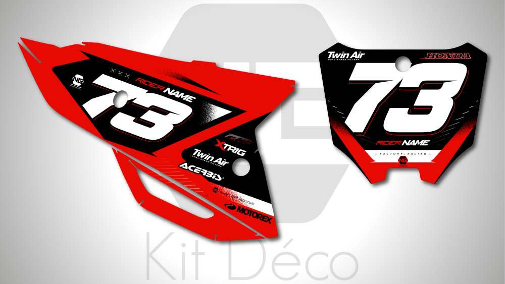 kit déco fond de plaques numéros 250 450 crf 2021 2022 2023 2024 2025 honda motocross ng alba series mx decals stickers graphcis autocollant adhesifs_Plan de travail 1