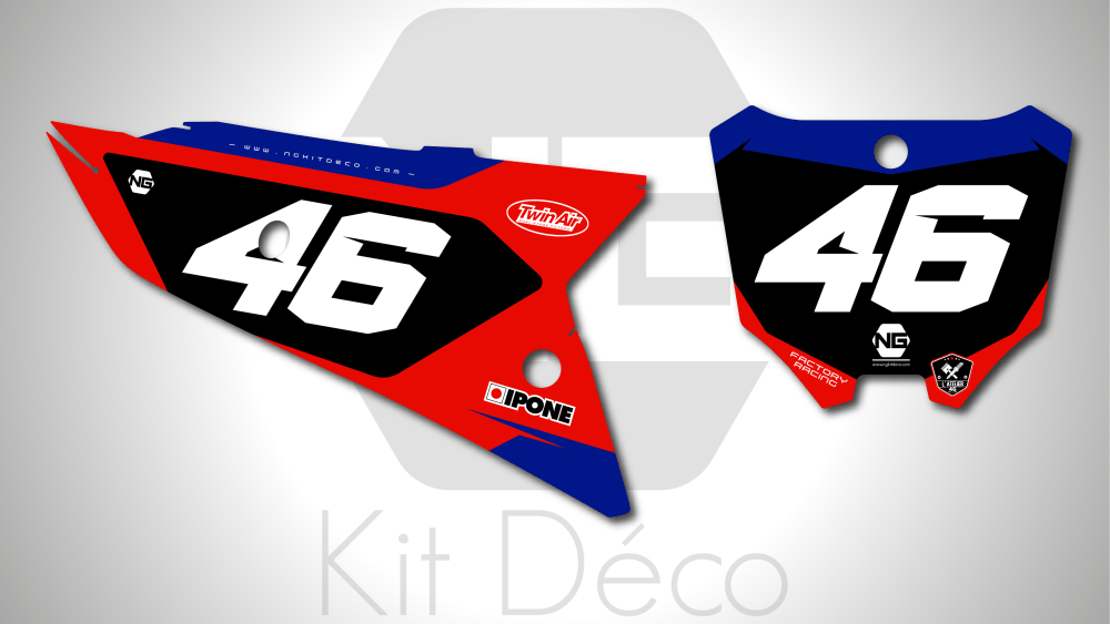 kit déco fond de plaques numéros 250 450 crf 2021 2022 2023 2024 honda motocross ng l'atelier 46 2024 series mx decals stickers graphcis autocollant adhesifs_Plan de travail 1