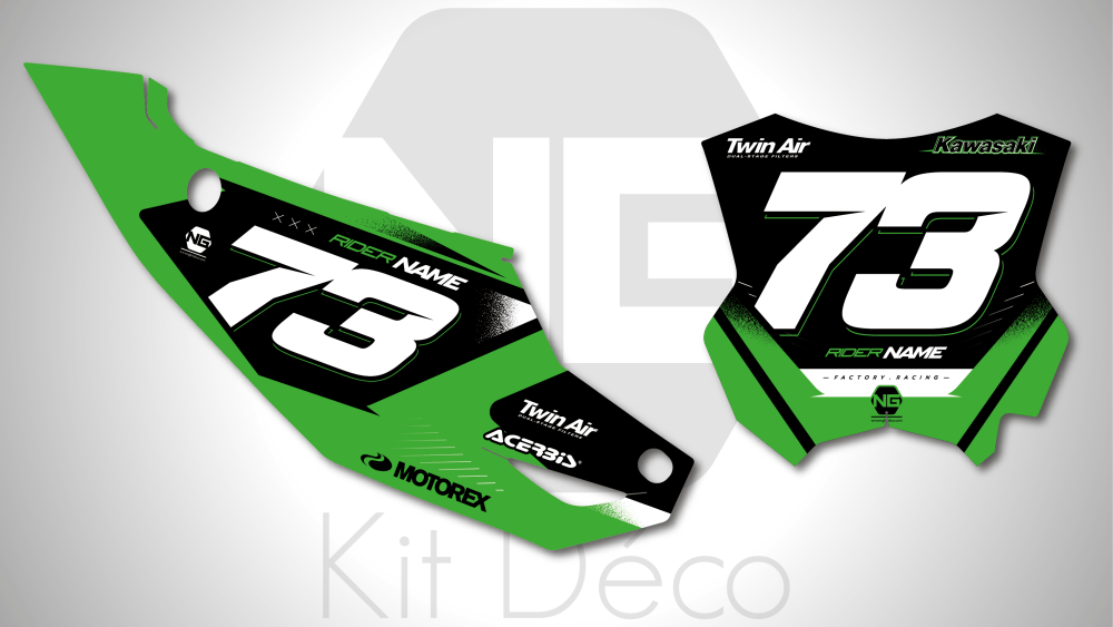 kit déco fond de plaques numéros 450 250 kx kxf 2024 2025 kawasaki motocross ng alba series mx decals stickers graphics autocollant adhesifs_Plan de travail 1