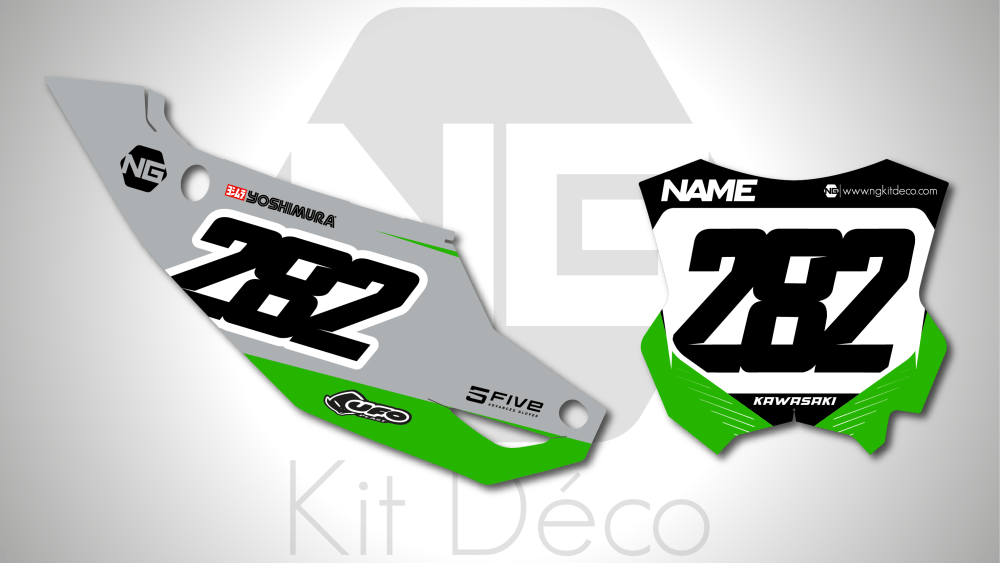 kit déco fond de plaques numéros 450 250 kx kxf 2024 2025 kawasaki motocross ng bionic series mx decals stickers graphics autocollant adhesifs_Plan de travail 1