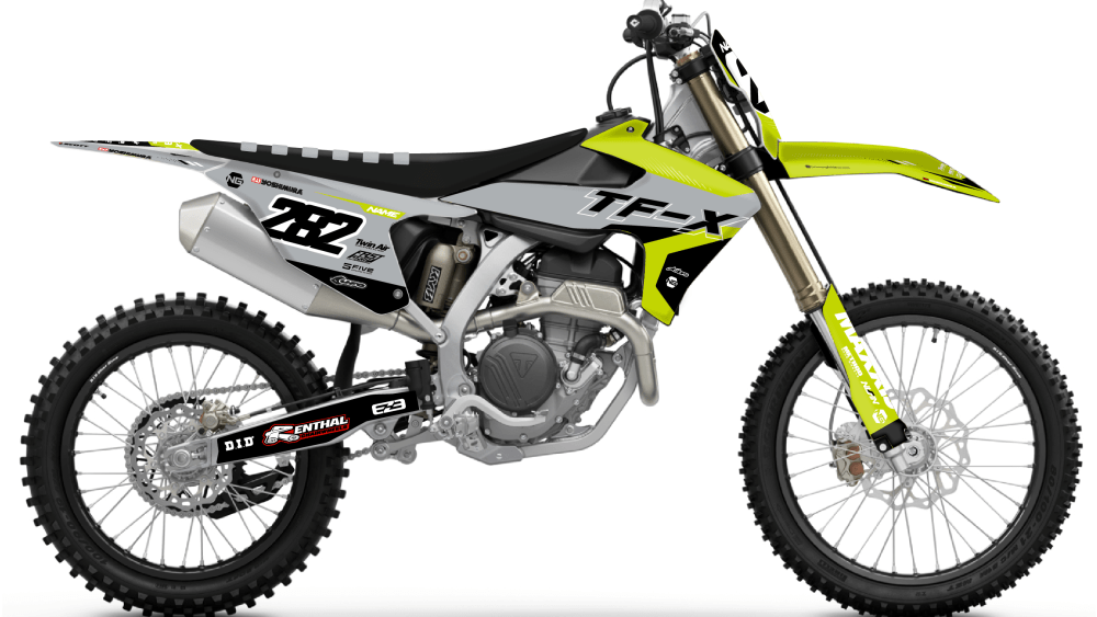 kit déco triumph tf 250 450 x 2024 2025 2026 2027 2028 motocross ng mx bionic series decals graphics stickers autocollant adhesifs visuel