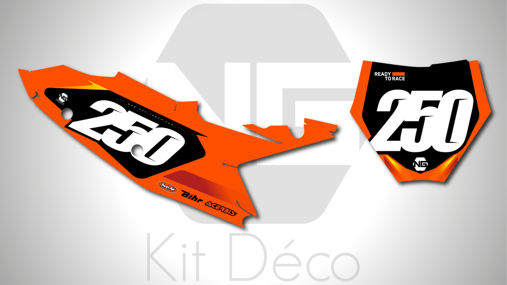 kit déco fond de plaques numéros 125 250 350 450 sx sxf 2023 2024 2025 ktm motocross ng decals origine 2025 mx stickers graphics autocollant adhesifs_Plan de travail 1