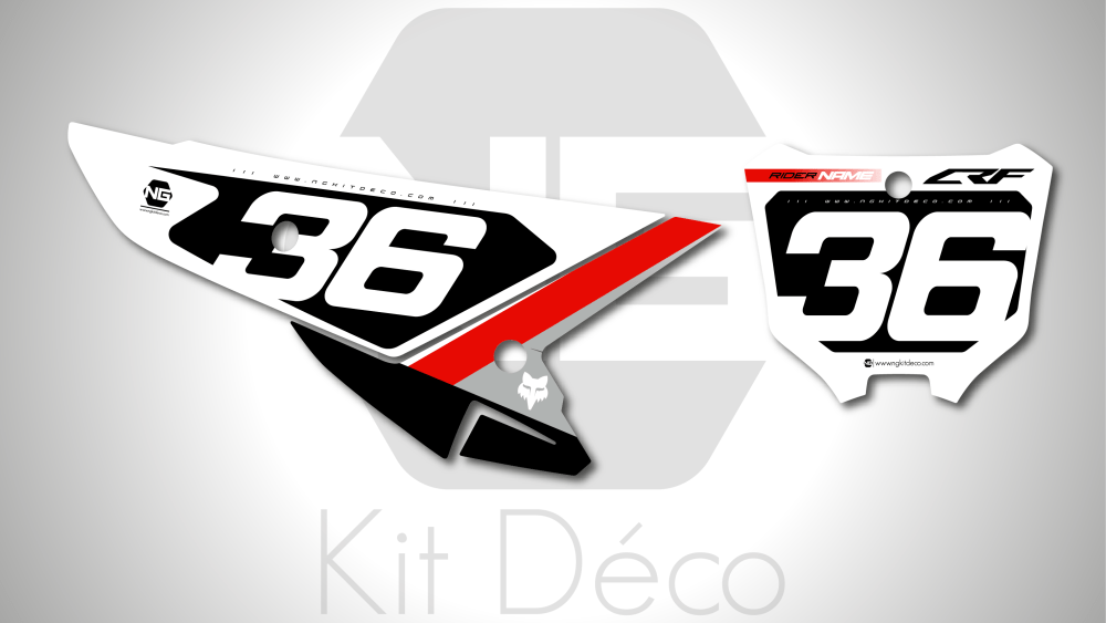 kit déco fond de plaques numéros 250 450 crf 2025 honda motocross ng daytona series mx decals graphics stickers autocollant adhesifs_Plan de travail 1