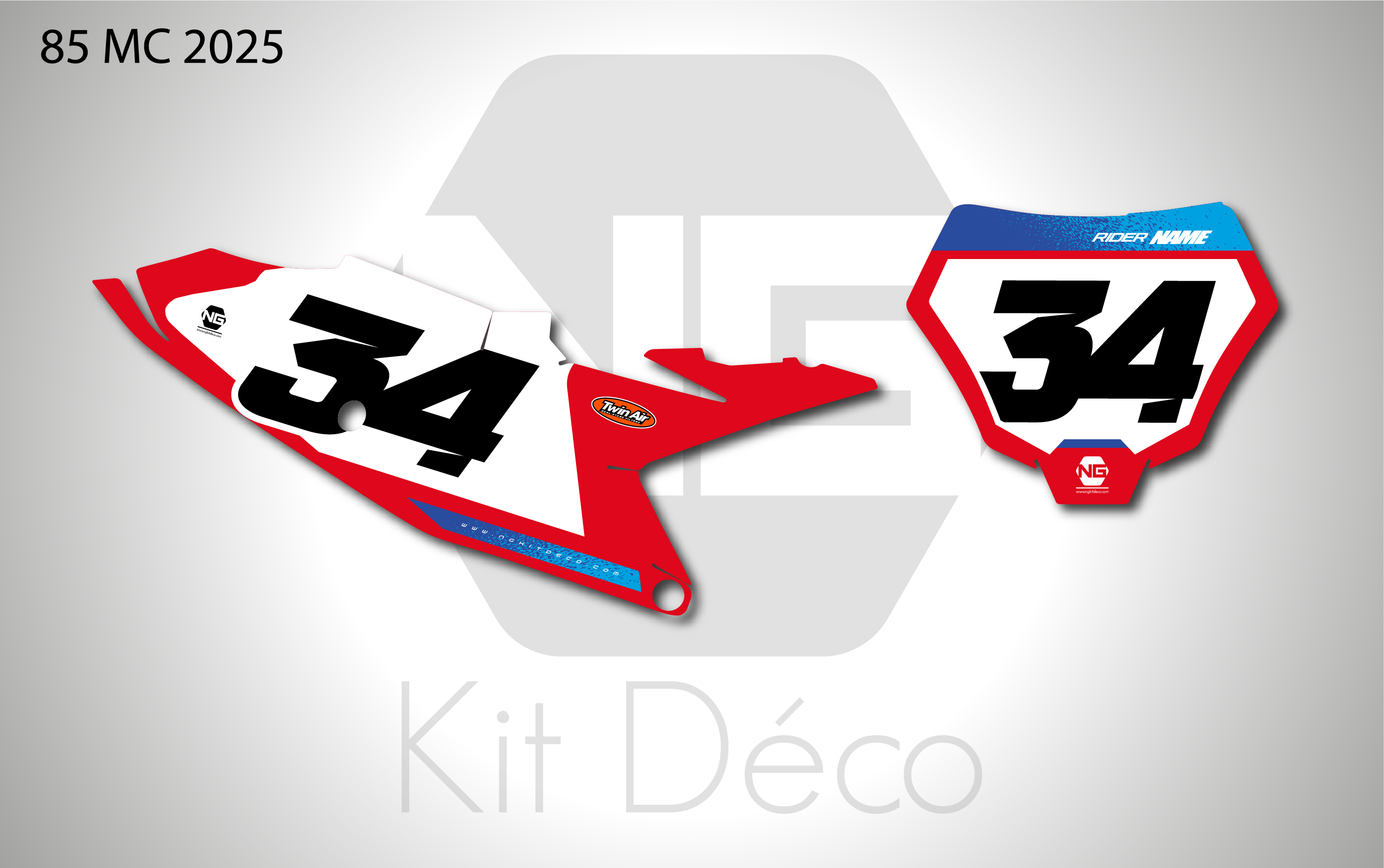 kit déco fond de plaques numéros 85 mc 2025 gasgas motocross ng factory 2024 mx gaphics stickers autocollant adhesifs_Plan de travail 1