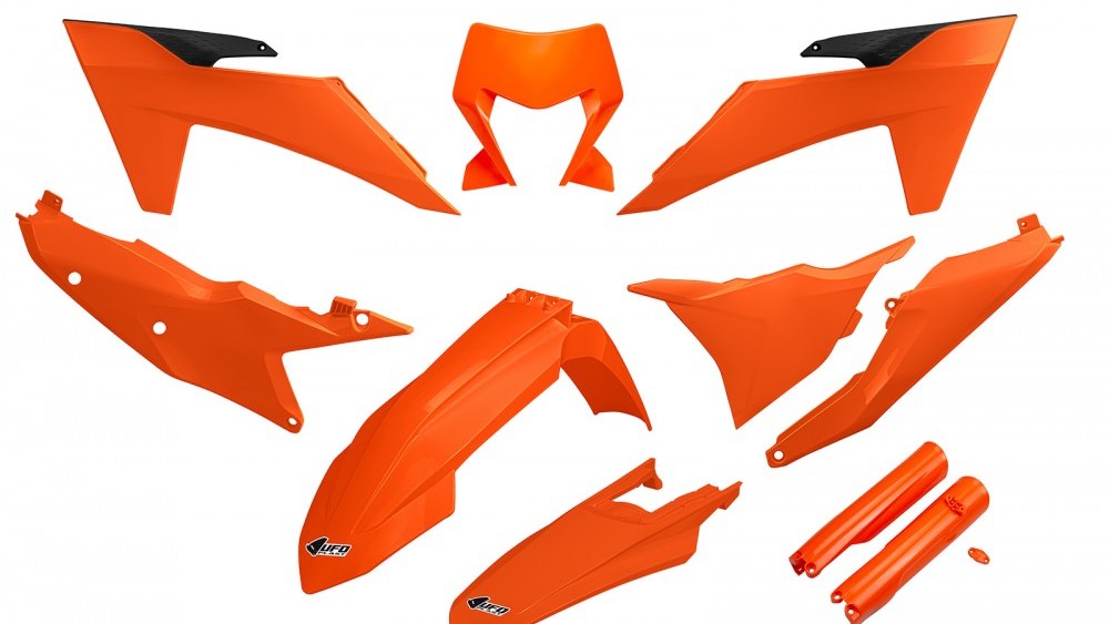 kit plastique ktm exc excf tpi xcw 125 200 250 300 350 450 500 2024 2025 kit complet ufo ornage