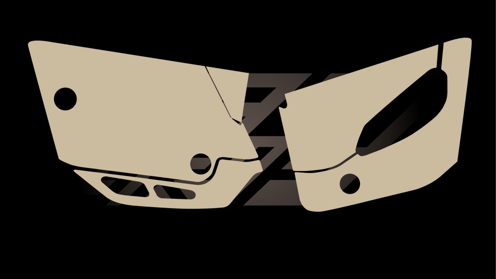 grip protection plaques latérales seherco se sef 125 250 300 450 2025 full fast grip enduro_Plan de travail 1