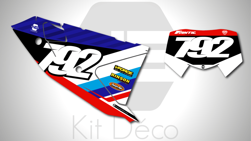 kit déco fond de plaques numéros 125 250 300 xe 2024 2025 fantic enduro ng patriot séries decals stickers graphics autocollant adhesifs_Plan de travail 1