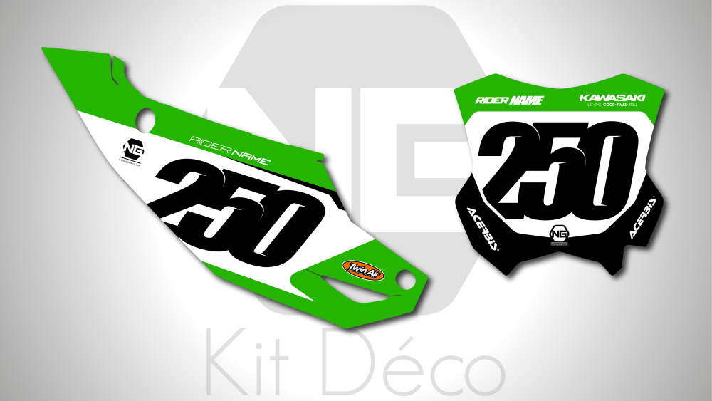kit déco fond de plaques numéros 450 250 kx kxf 2024 2025 kawasaki motocross ng originality series 25 mx decals stickers graphics autocollant adhesifs_Plan de travail 1