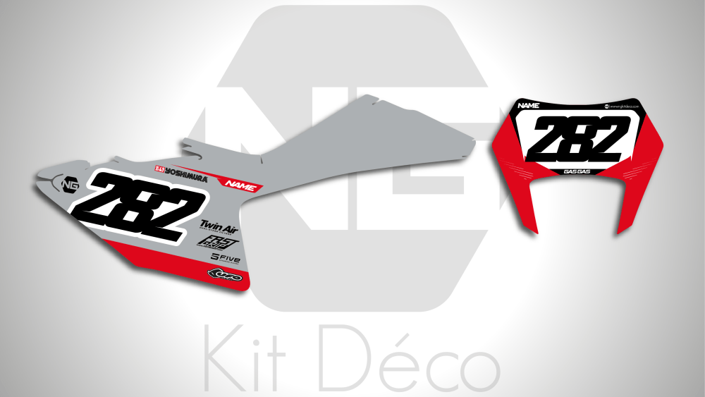 kit déco fond de plaques numéros gasgas 125 250 300 350 450 500 ec ecf 2024 2025 enduro ng bionic series décals stickers graphics autocollant adhesifs_Plan de travail 1