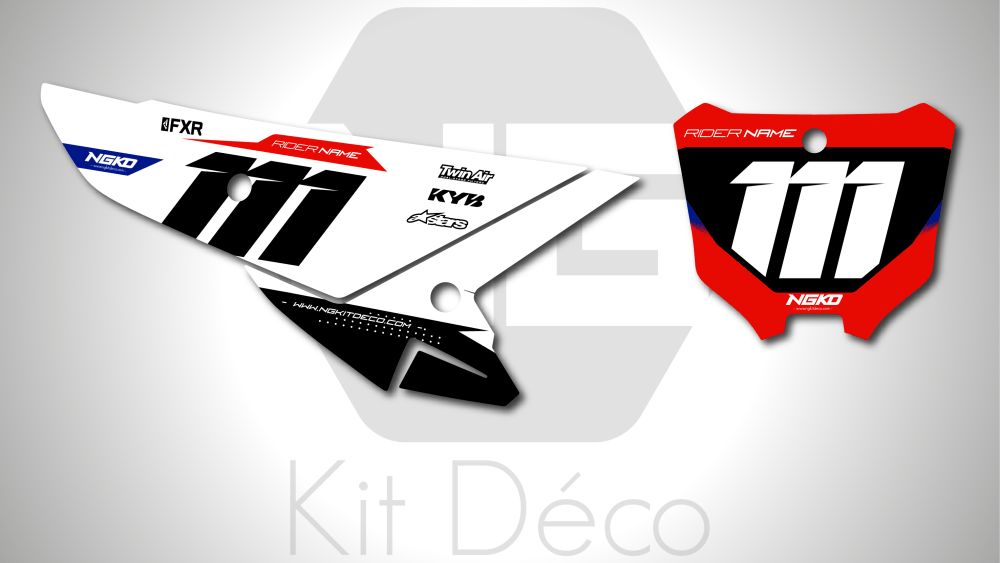 kit déco fond de plaqus numéros 250 450 crf 2025 honda motocross ng col series mx decals graphics stickers autocollant adhesifs_Plan de travail 1