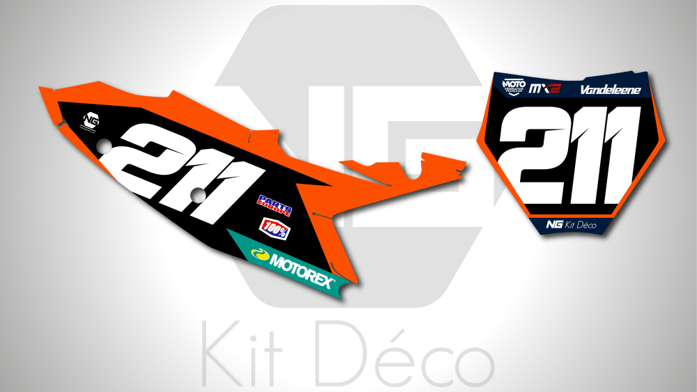 kit déco 125 150 250 300 350 450 sx sxf ktm 2025 motocross ng team vdl 2025 mx decals graphics stickers autocollant adhesifs_Plan de travail 1