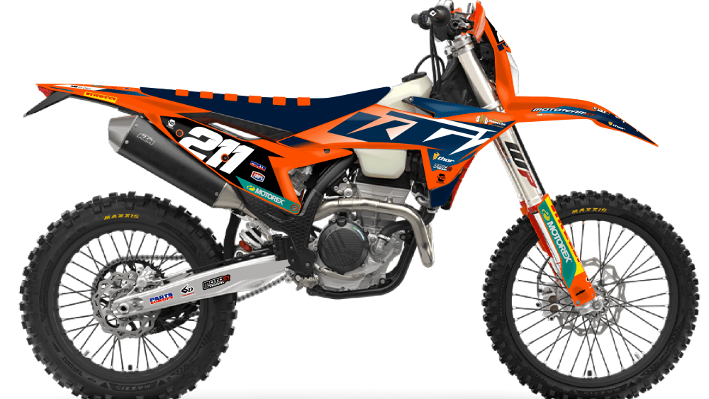 kit déco ktm 125 250 300 350 450 500 exc excf tpi xcw 2026 2027 enduro ng team vdl 2025 decals stickers graphics autocollant adhesifs visuel