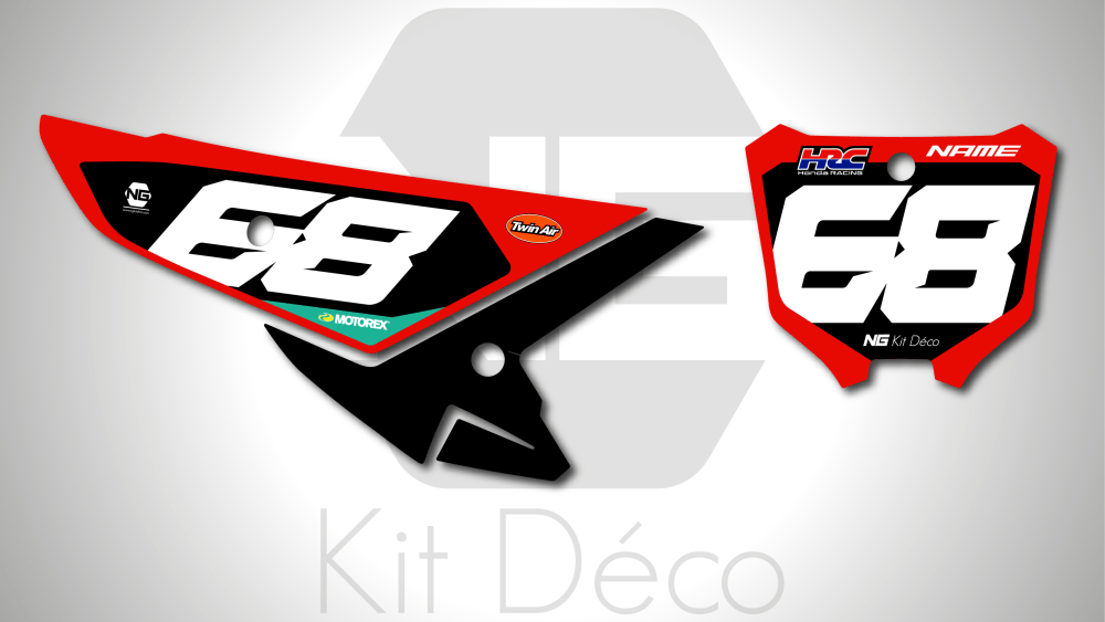 kit déco fond de plaques numéros 250 450 crf 2025 honda motocross ng line series mx decals graphics stickers autocollant adhesifs_Plan de travail 1