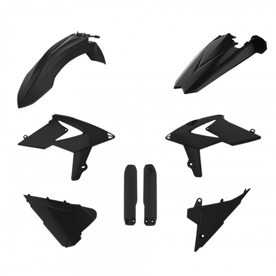 kit plastique beta 125 200 250 300 350 390 430 480 rr 2018 2019 polisport kit complet noir