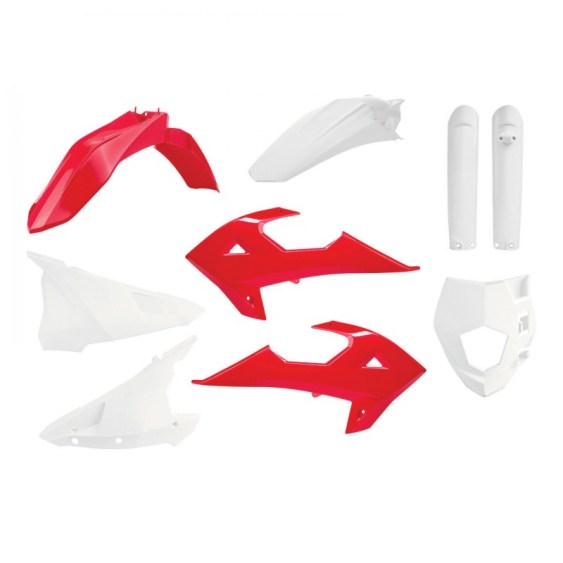 kit plastique gasgas ec ecf 125 250 300 350 450 2018 2019 2020 enduro kit complet polisport rouge blanc