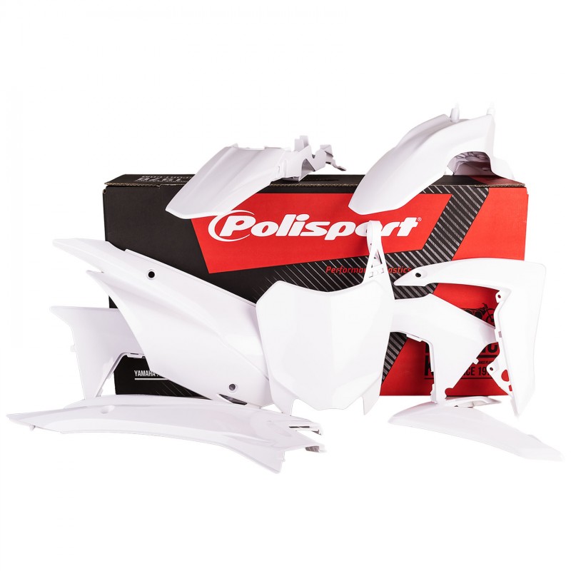 kit plastique polisport honda complet 110 crf 2013 2014 2015 2016 2017 2018 motocross blanc
