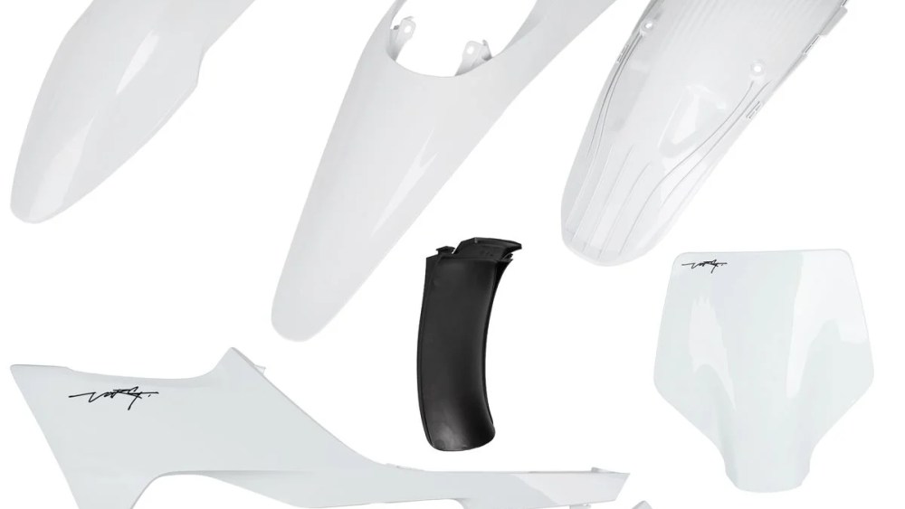 kit plastique strak future varg motocross 2024 2025 blanc