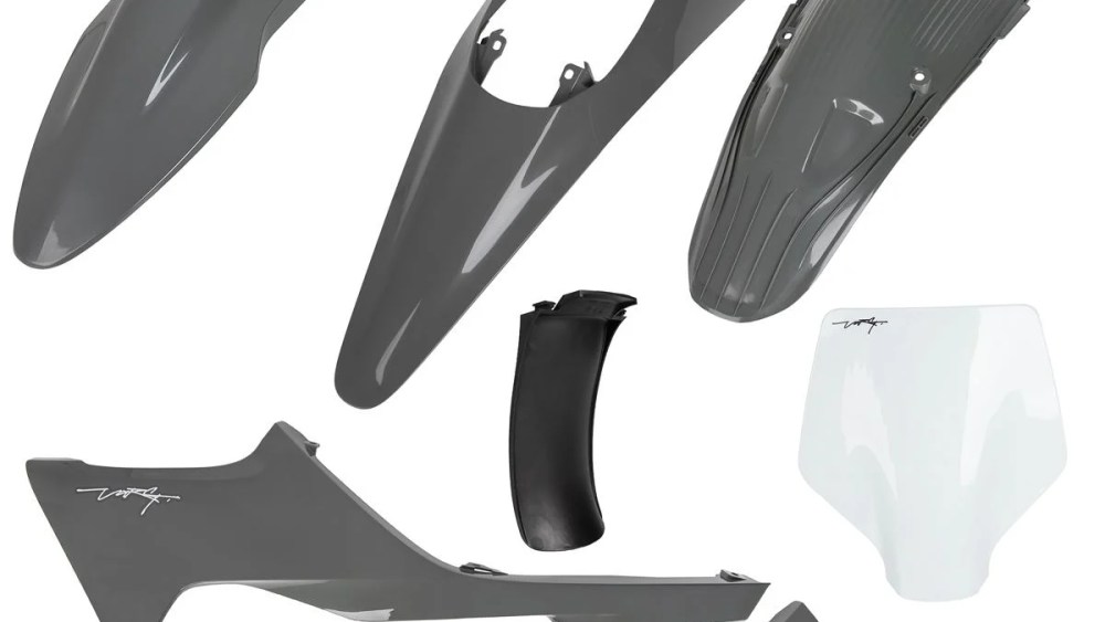 kit plastique strak future varg motocross 2024 2025 gris