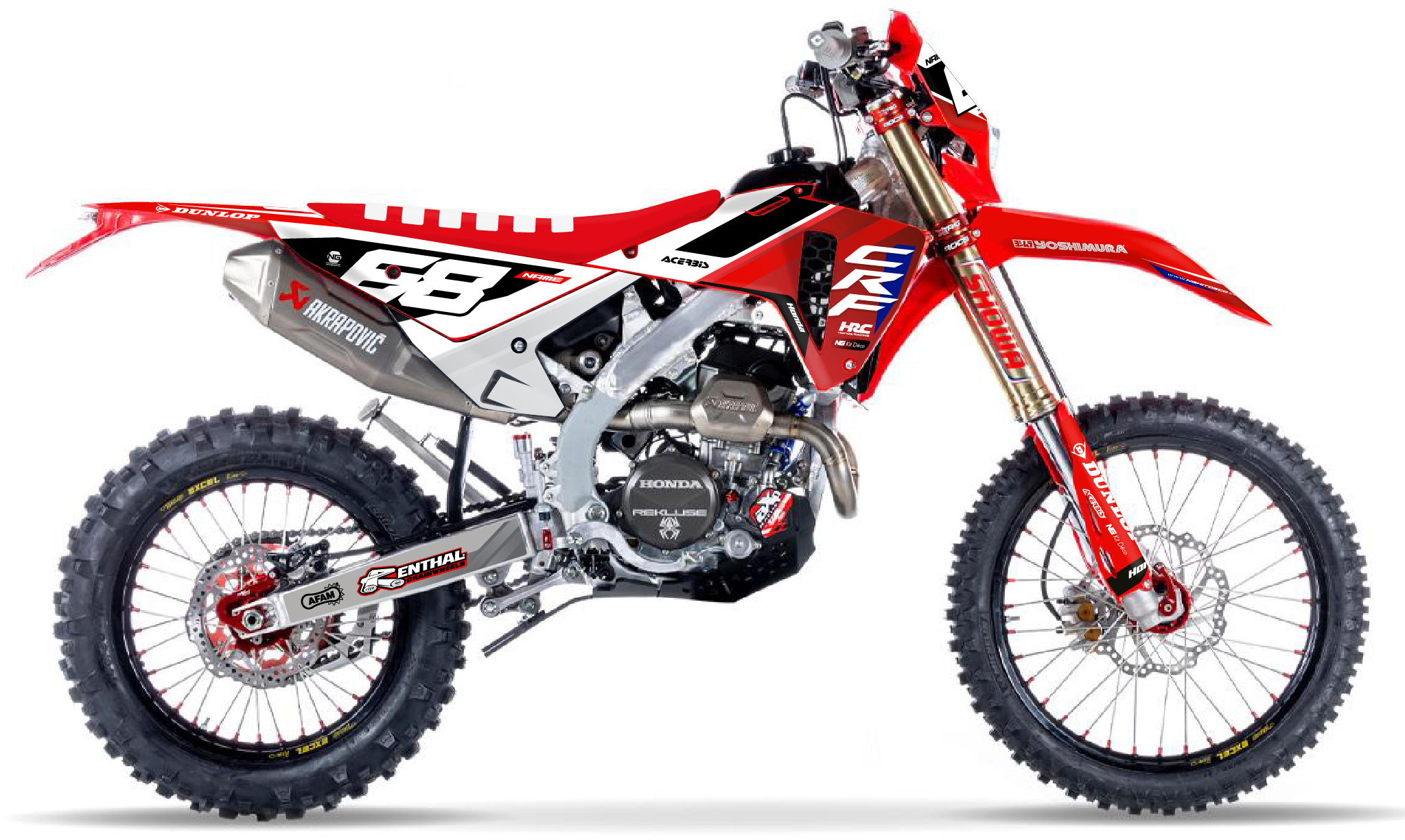 kit déco 250 300 400 450 crf rx honda red moto enduro 2025 2026 ng anaheim séries mx decals stickers graphics autocollant adhésifs visuel_Plan de travail 1