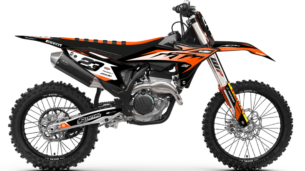 kit déco 50 65 85 125 150 250 300 350 450 sx sxf ktm 2025 2026 2027 motocross ng cita series mx decals graphics stickers autocollant adhesifs visuel