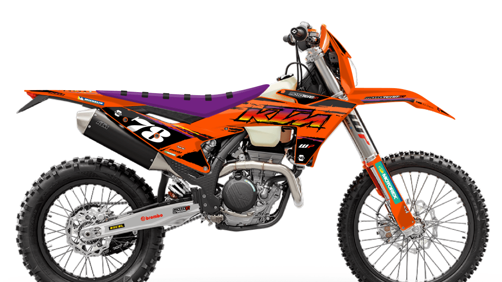 kit déco ktm 125 250 300 350 450 500 exc excf tpi xcw 2024 2025 enduro ng mt81 olds decals stickers graphics autocollant adhesifs visuel