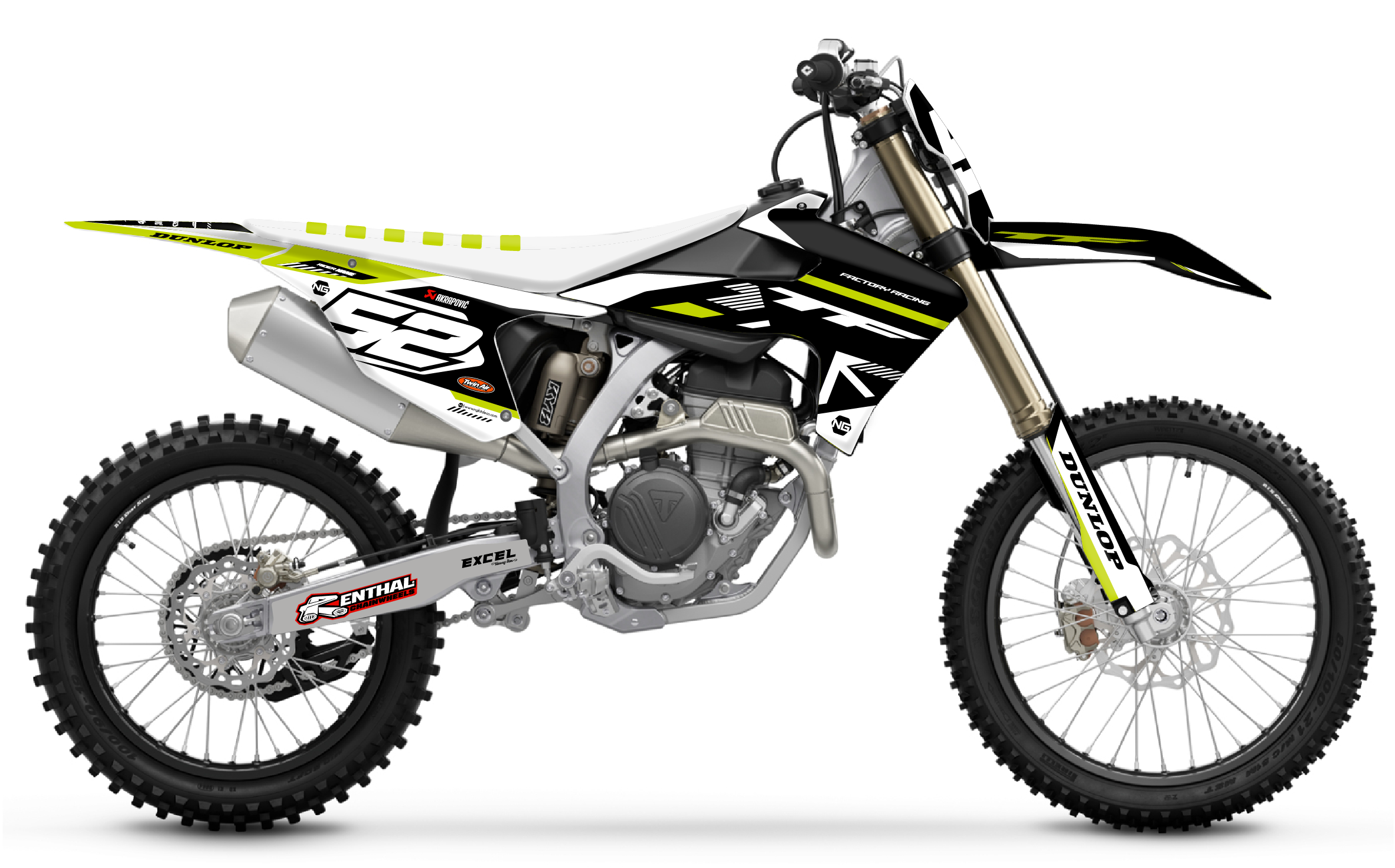 kit déco triumph tf 450 250 x 2024 2025 2026 2027 motocross ng mx race series decals graphics stickers autocollant adhesifs visuel