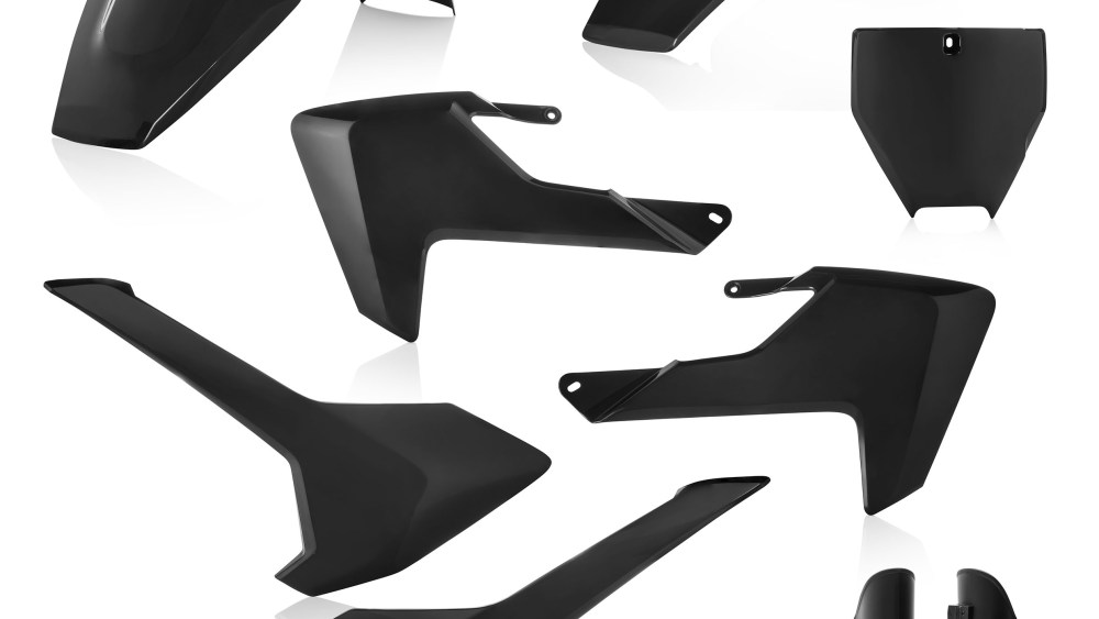 kit plastique acerbis complet husqvarna 65 tc 2017 2018 2019 2020 2021 2022 2023 motocross Noir