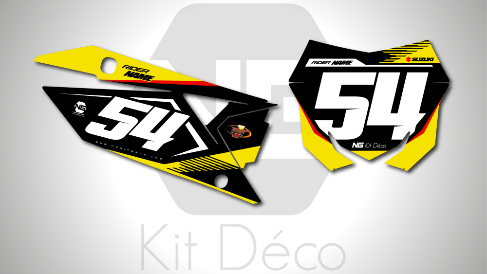kit déco fond de plaques numéros suzuki 250 450 rmz 2018 2019 2020 2021 2022 2023 2024 2025 motocross ng capu series decals stickers graphics autocollant adhesifs_Plan de travail 1