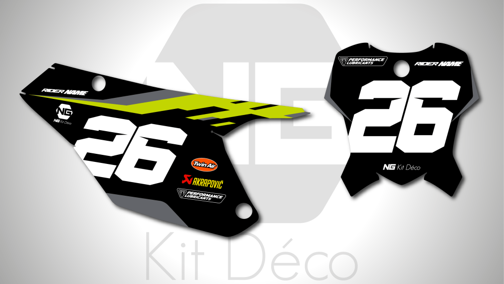 kit déco fond de plaque numéros triumph tf 250 450 x 2024 2025 2026 2027 motocross ng mx factory team mxgp series decals graphics stickers autocollant adhesifs