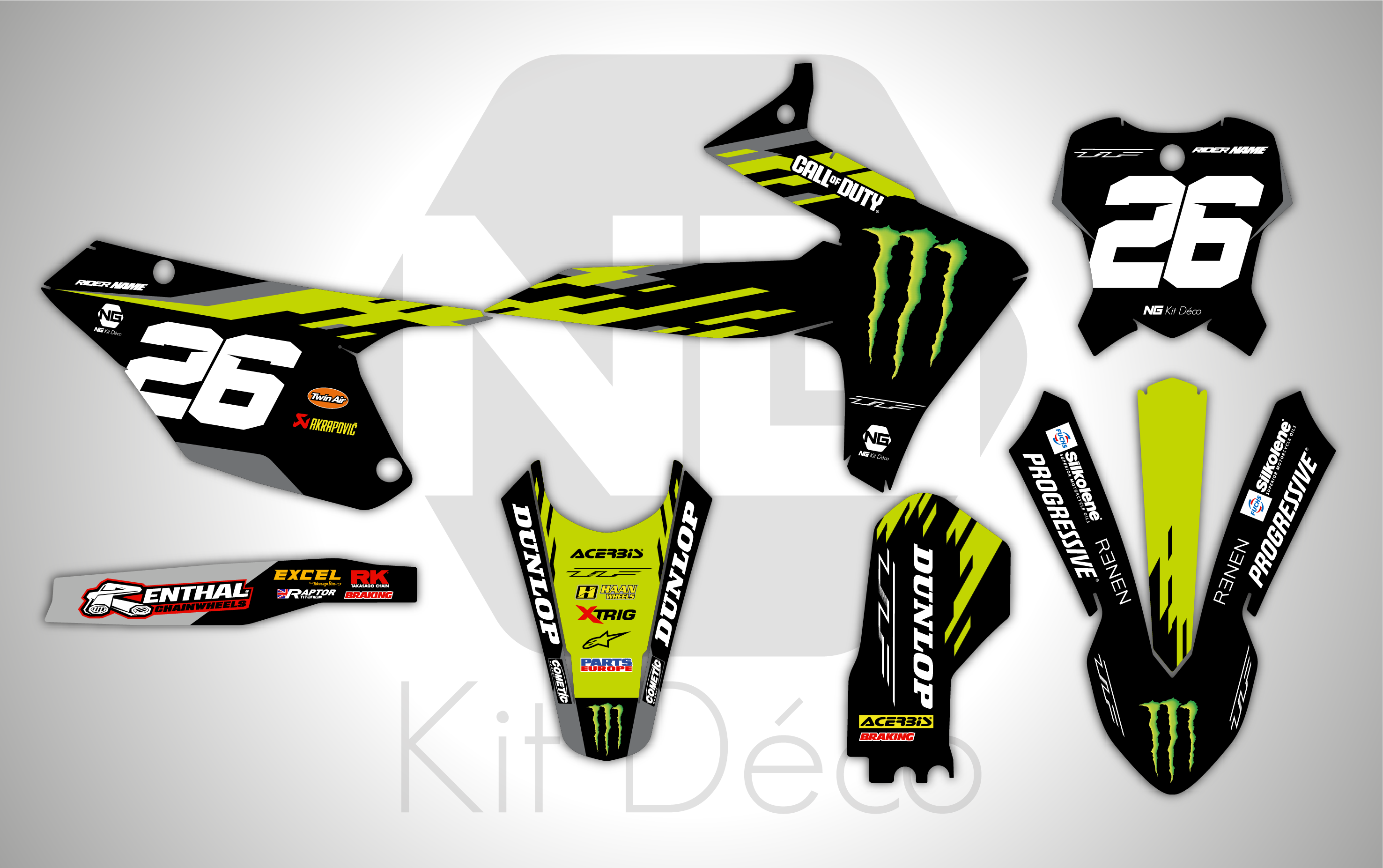 kit déco triumph tf 250 450 x 2024 2025 2026 2027 motocross ng mx factory team mxgp series 2025 decals graphics stickers autocollant adhesifs