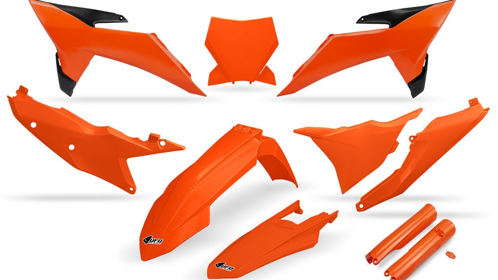 kit plastique complet ufo plast ktm 125 150 250 350 450 sx sxf 2025 2026 orange
