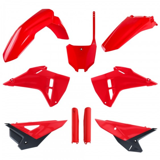 kit plastique honda complet 250 450 crf 2021 2022 2023 2024 polisport restyle 2025 rouge