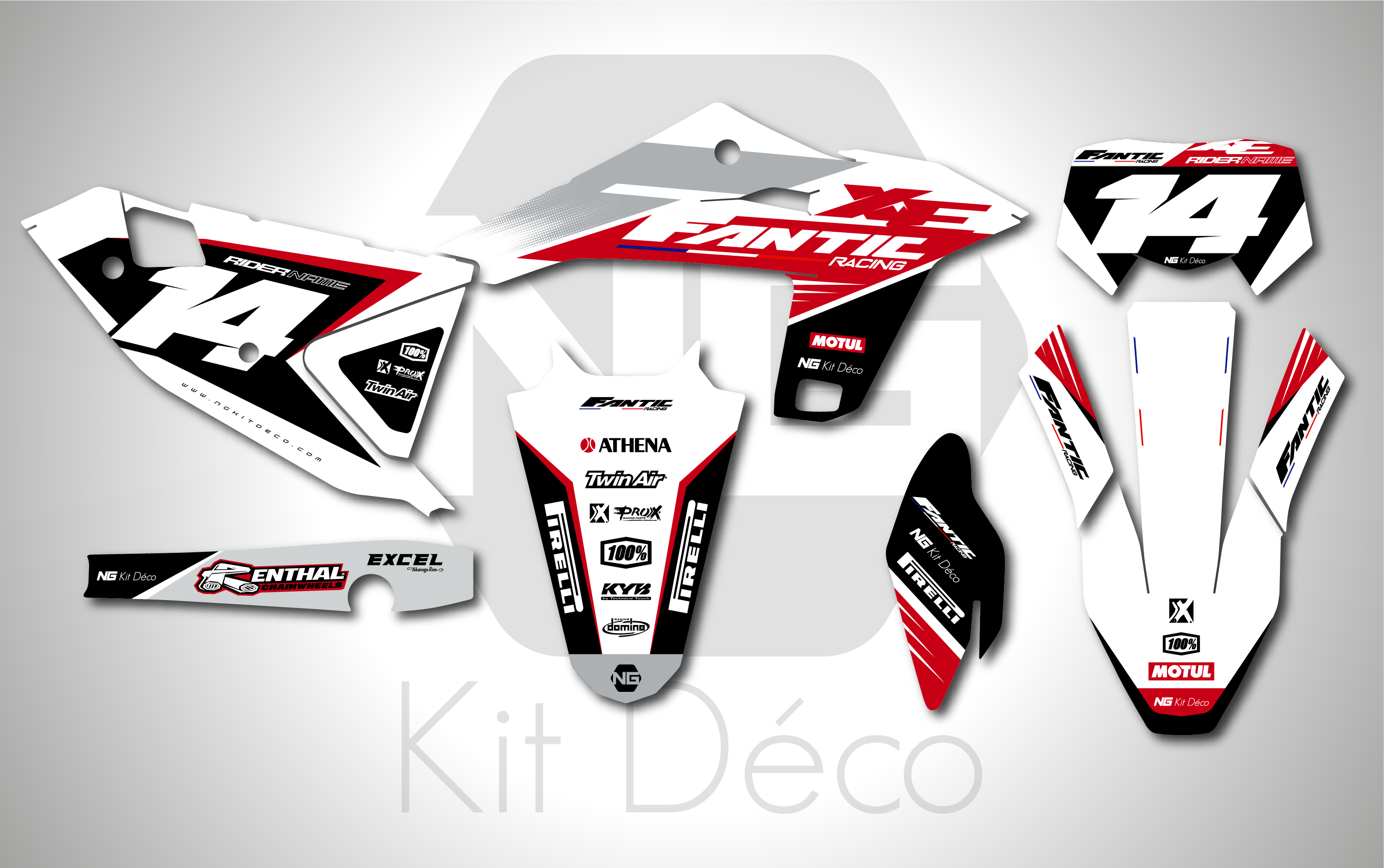 kit déco 125 250 300 xe 2025 2026 fantic enduro ng expert séries decals stickers graphics autocollant adhesifs_Plan de travail 1