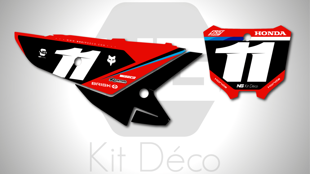 kit déco fond de plaques numéros 250 450 crf 2025 2026 honda motocross ng ced series mx decals graphics stickers autocollant adhesifs_Plan de travail 1