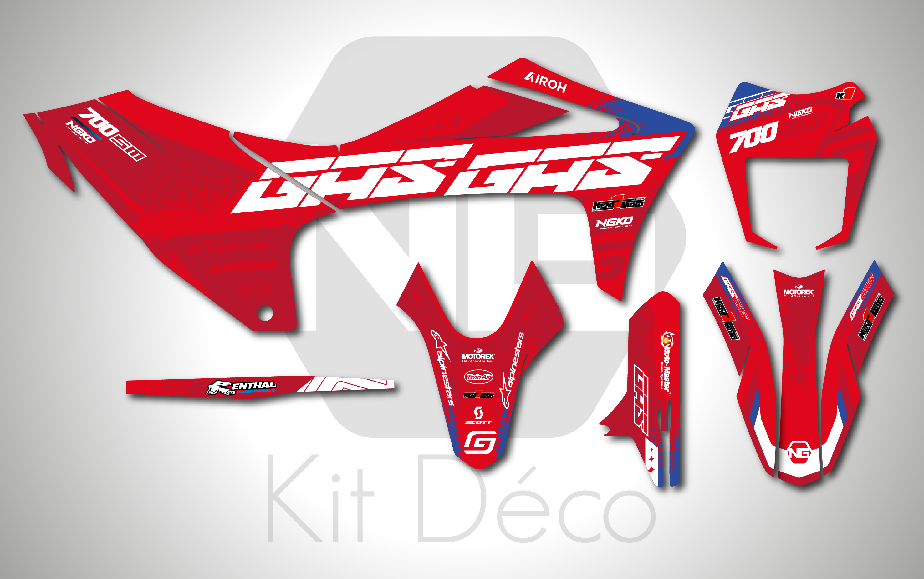 kit déco gasgas 700 se sm 2022 2023 2024 2025 2026 trail supermotard enduro ng kent1 2025 decals stickers graphics autocollant adhésifs_Plan de travail 1