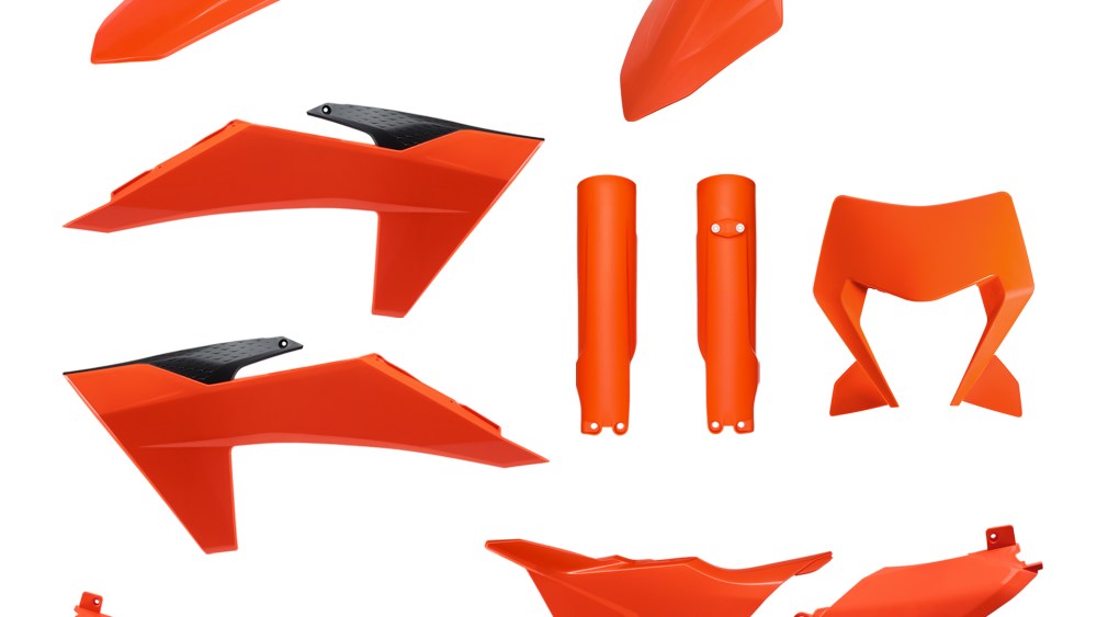 kit plastique ktm exc excf tpi xcw 125 200 250 300 350 450 500 2024 2025 2026 kit complet polisport ornage