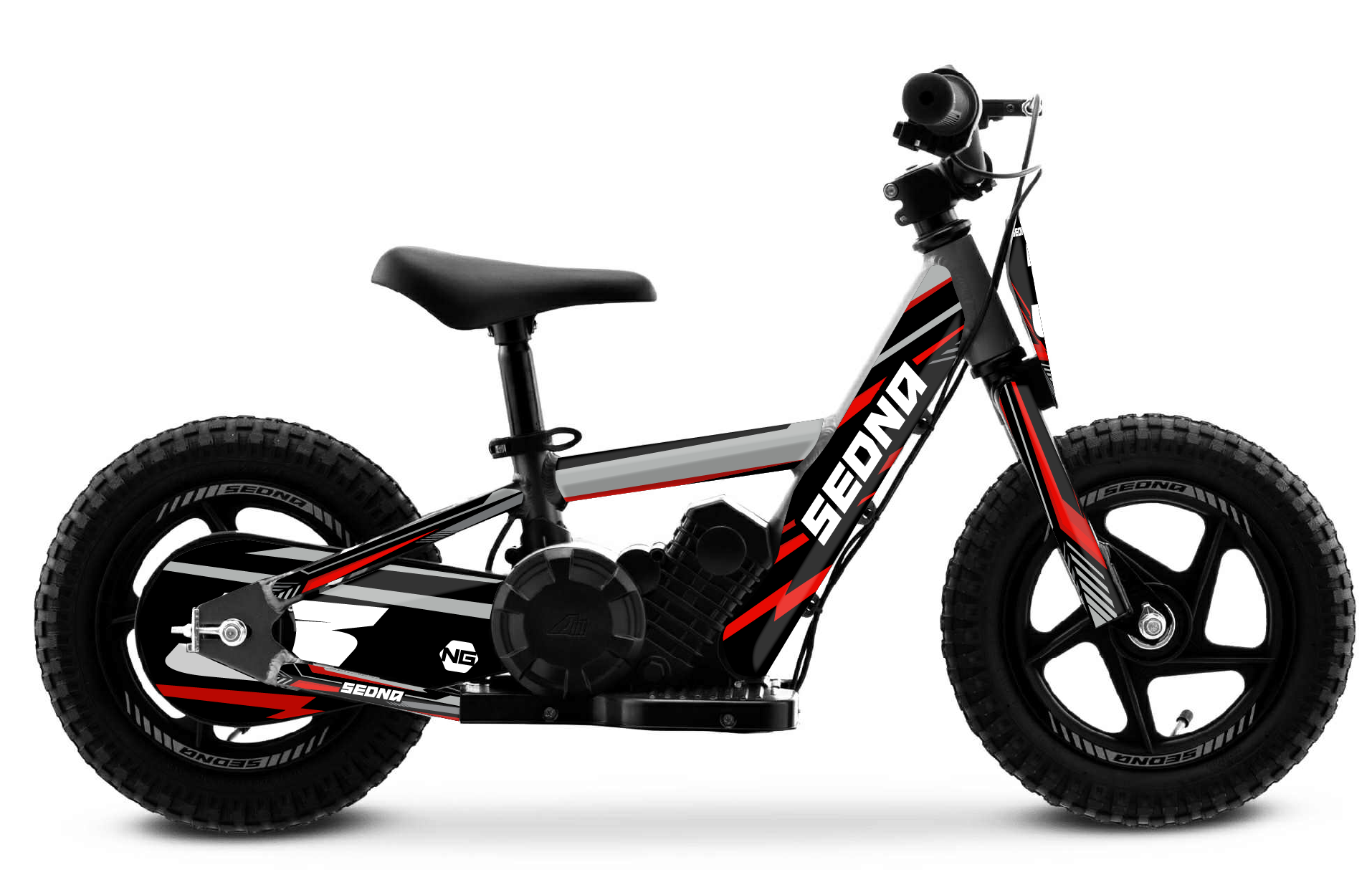 kit déco draisienne sedna mx 12 ng decals thunder séries rouge réplica mx decals graphics autocollant adhésifs visuel_Plan de travail 1