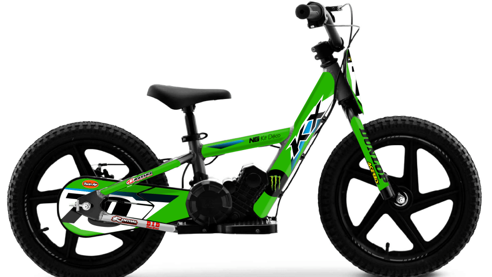 kit déco draisienne sedna mx 16 ng decals kawasaki kxf factory réplica mx decals graphics autocollant adhésifs visuel_Plan de travail 1