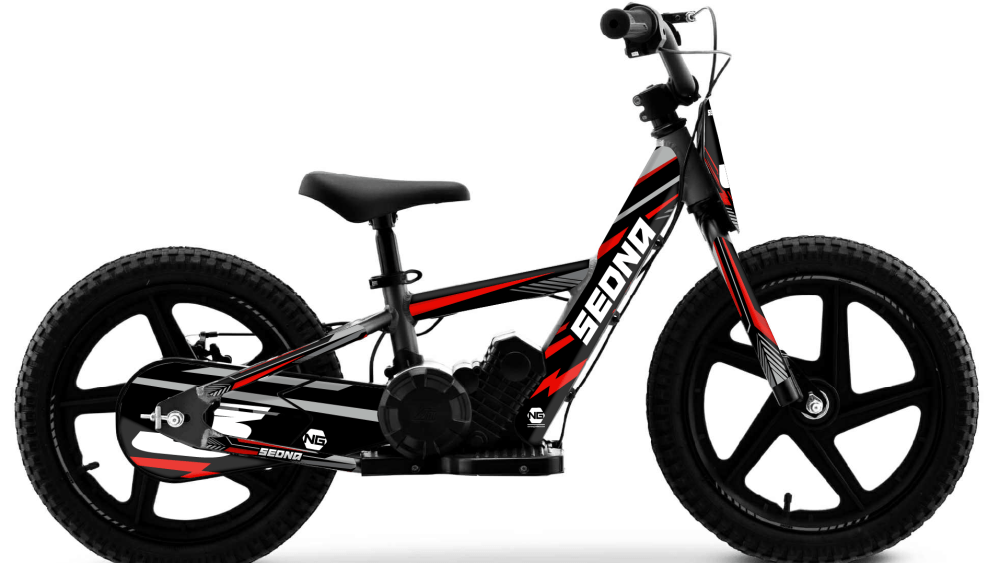 kit déco draisienne sedna mx 16 ng decals thunder series rouge réplica mx decals graphics autocollant adhésifs visuel_Plan de travail 1