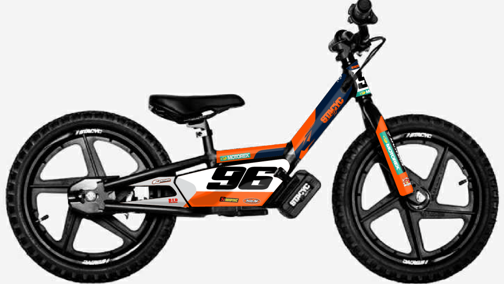 kit déco draisienne stacyc edrive 12 16 ng decals ktm sxf factory réplica mx decals graphics autocollant adhésifs visuel_Plan de travail 1