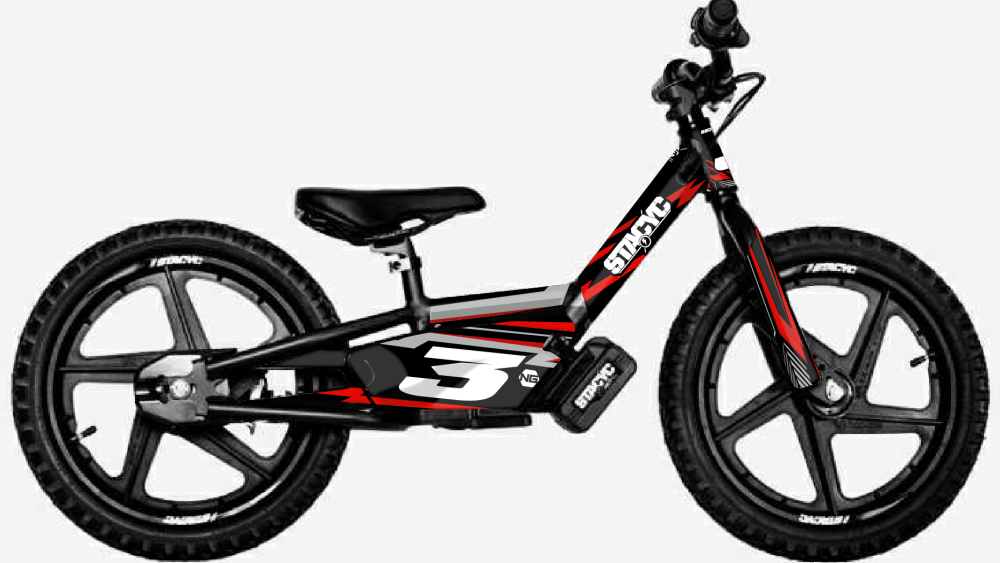 kit déco draisienne stacyc edrive 12 16 ng decals thunder séries rouge réplica mx decals graphics autocollant adhésifs visuel_Plan de travail 1